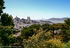 San Francisco Vew - 2109  San Francisco from Telegraph Hill Looking Toward  Russian Hill and the Golden Gate Bridge - Aspect Ratio 1:1.46